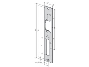 Čelní plech 52035-01/nerez, PROFIX 1