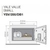YALE YSV/200/DB2 - Domácí Sejf VALUE SMALL
