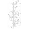 ABLOY PE460 – Elektromechanický úzký zámek pro 2kř. panikové dveře