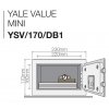 YALE YSV/170/DB2 - Domácí Sejf VALUE MINI
