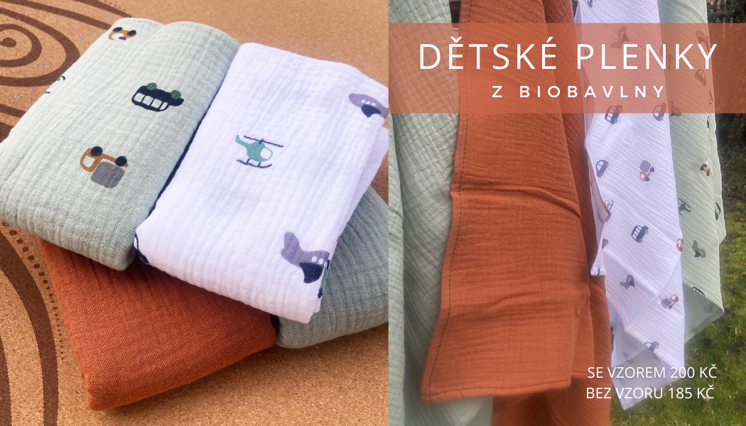 Plenky z certifikované bio bavlny