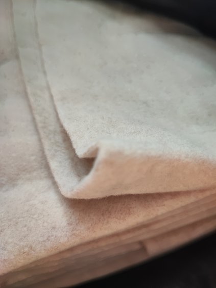 bio bavlna fleec natur beige