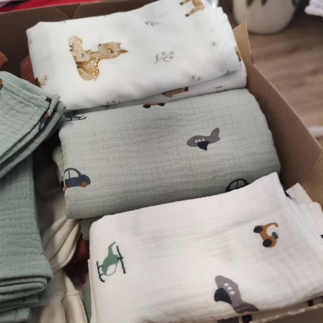 Plenky z bio bavlny. Dvojitý mušelín. Nově v enveroSHOPU.