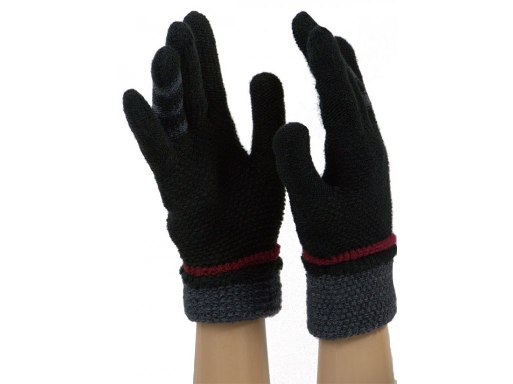 Dámské dotykové pletené rukavice JKB122