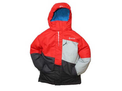 Dětská zimní bunda HA03-M2 červená vel. 134-164 cm