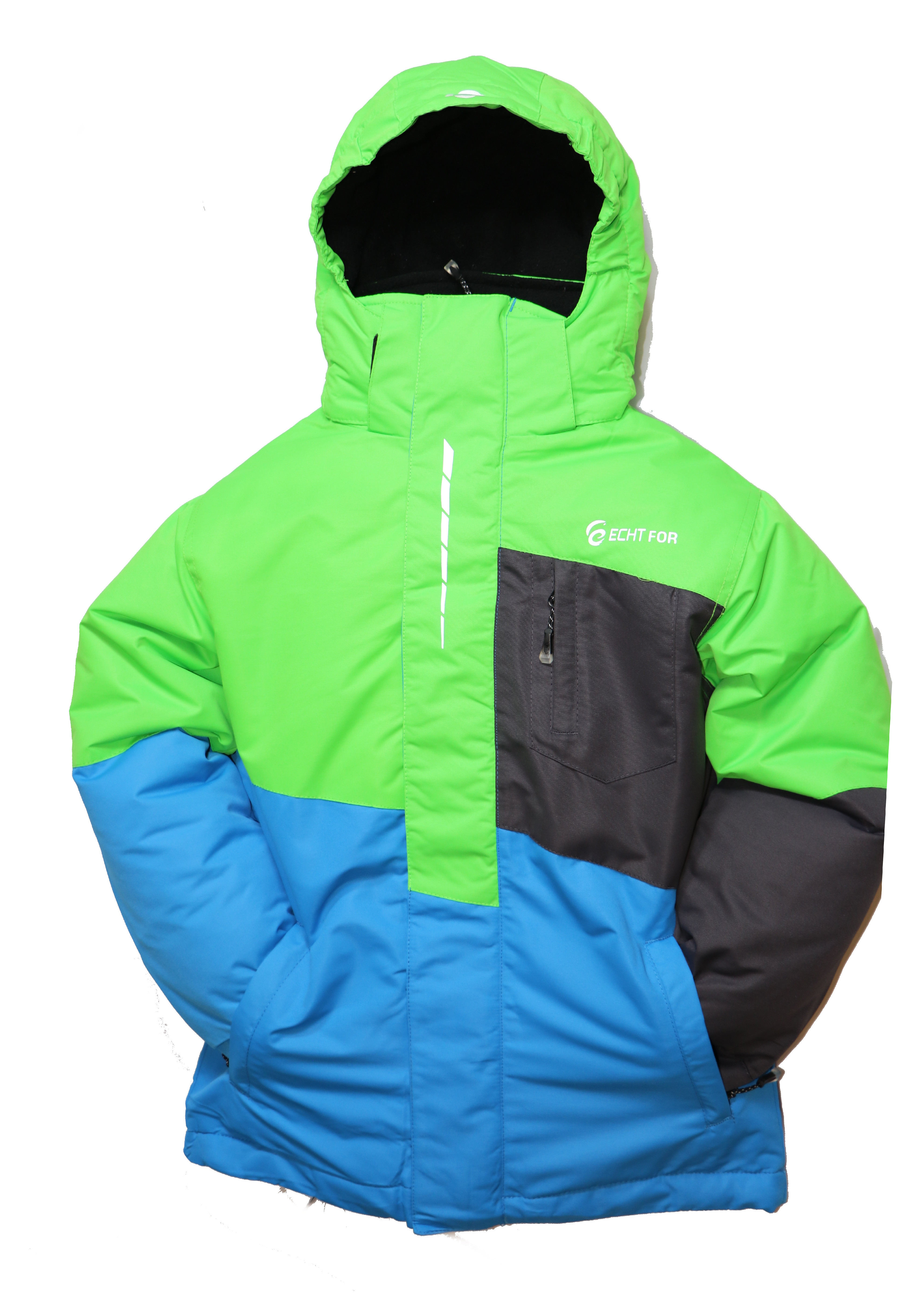 Dětská zimní bunda HA03-M2 zelená vel. 134-164 cm Barva: Zelená, Velikost: 158 - 164 cm