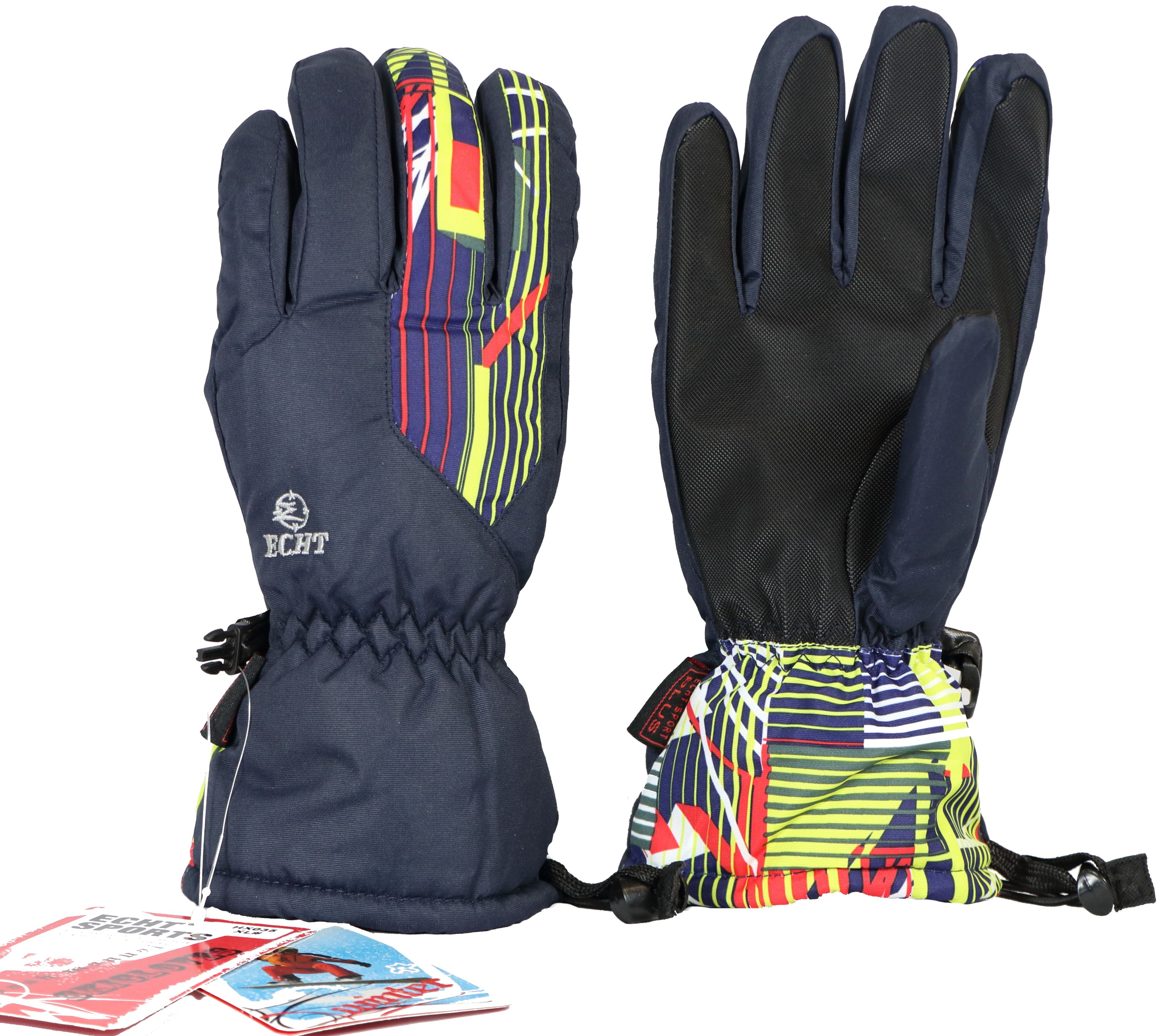 Dámské lyžařské prstové rukavice HX035 modrá Velikost: XL