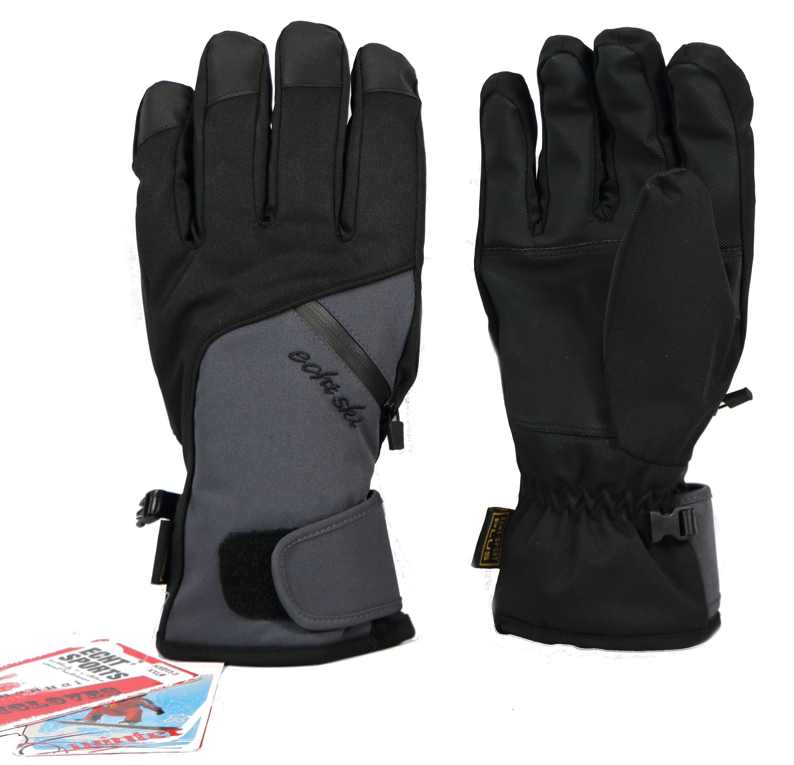 Pánské lyžařské rukavice HX011-1 šedá Velikost: XL