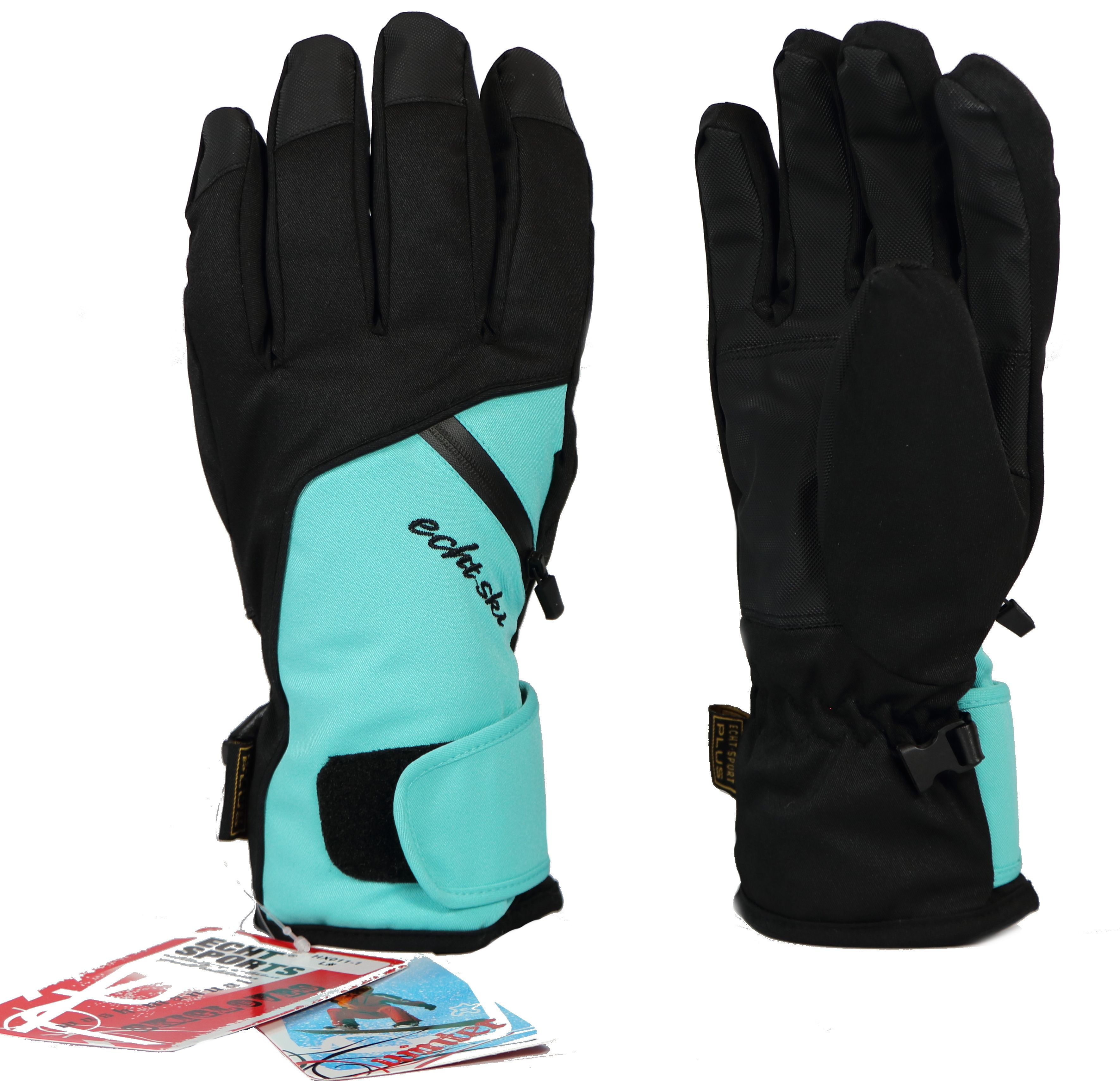 Pánské lyžařské rukavice HX011-1 tyrkysová Velikost: XL