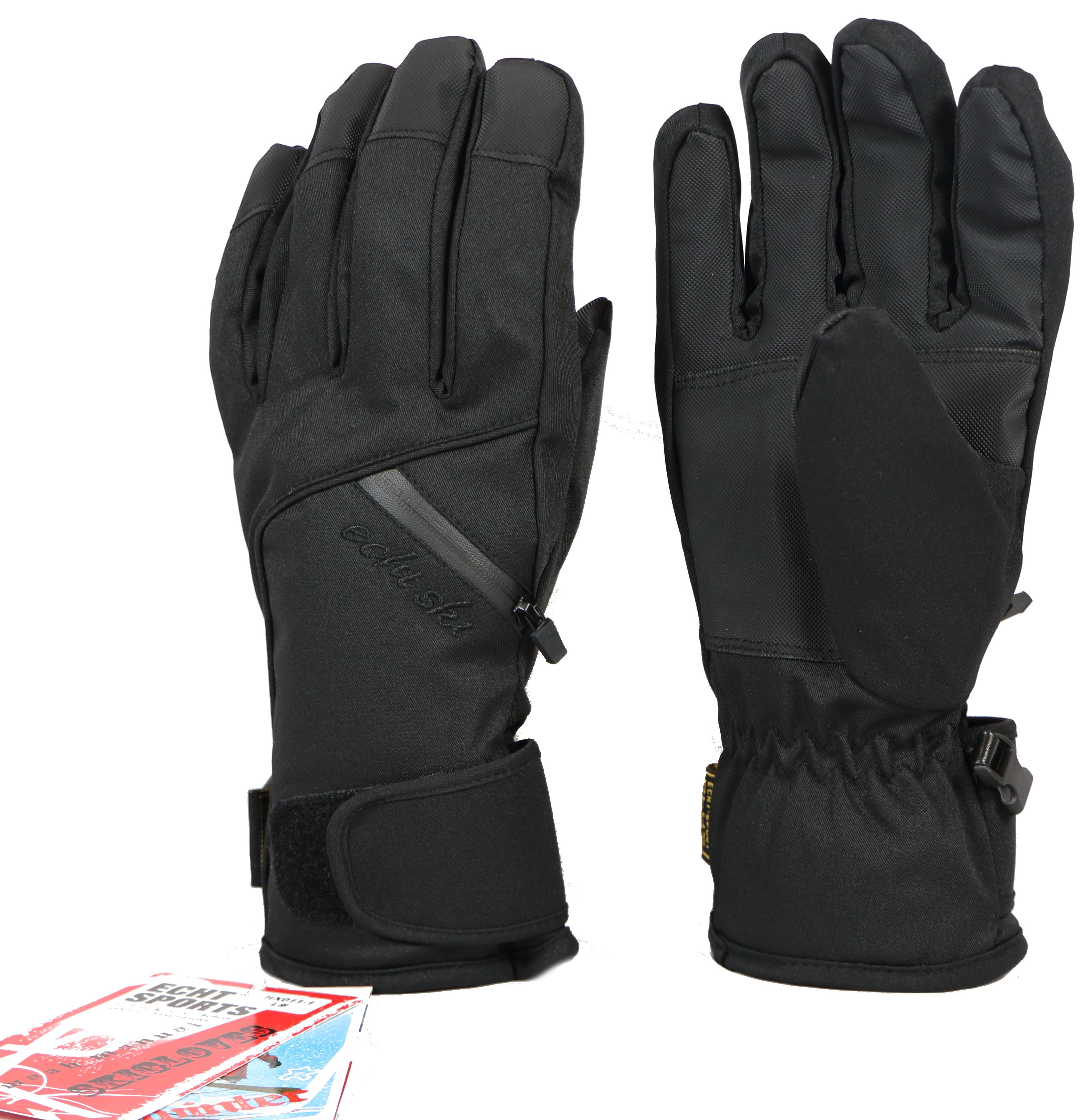 Pánské lyžařské rukavice HX011-1 černá Velikost: XL