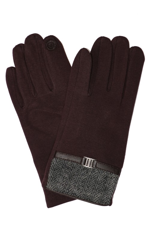 Pánské textilní rukavice BDA001 Barva: hnědá, Velikost: XXL