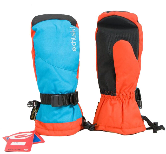 Dětské lyžařské palčáky C080 modro-oranžová Barva: modro-oranžová, Velikost: M