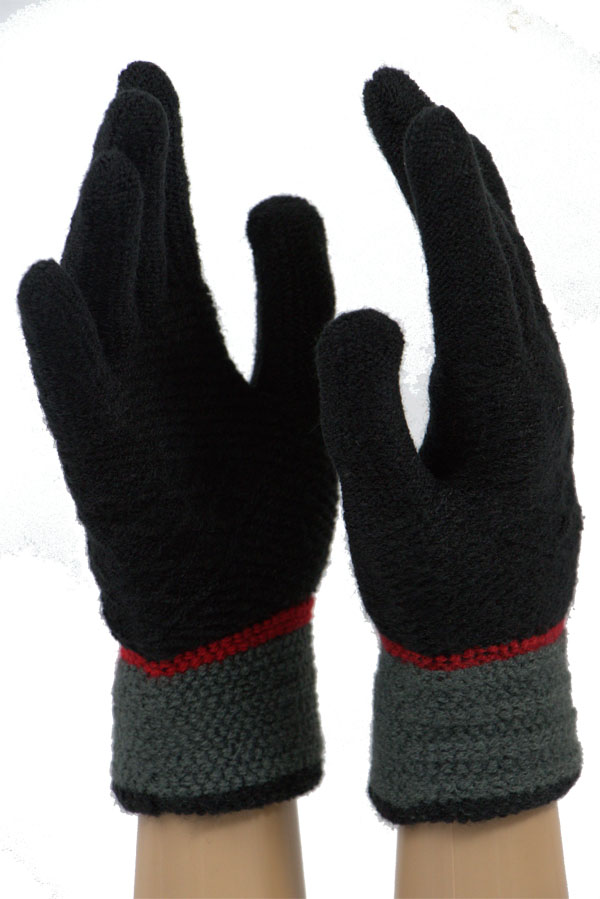 Dámské pletené rukavice JKB-120 Barva: Černa