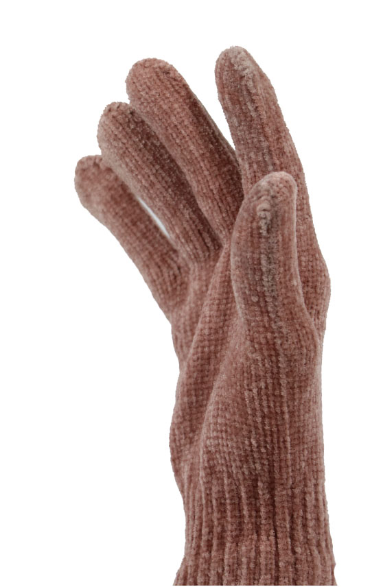 Dámské pletené rukavice MSB003 růžová Barva: Růžová