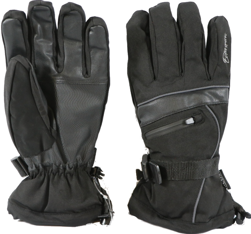 Pánské lyžařské rukavice HX001 Barva: Černa, Velikost: XL