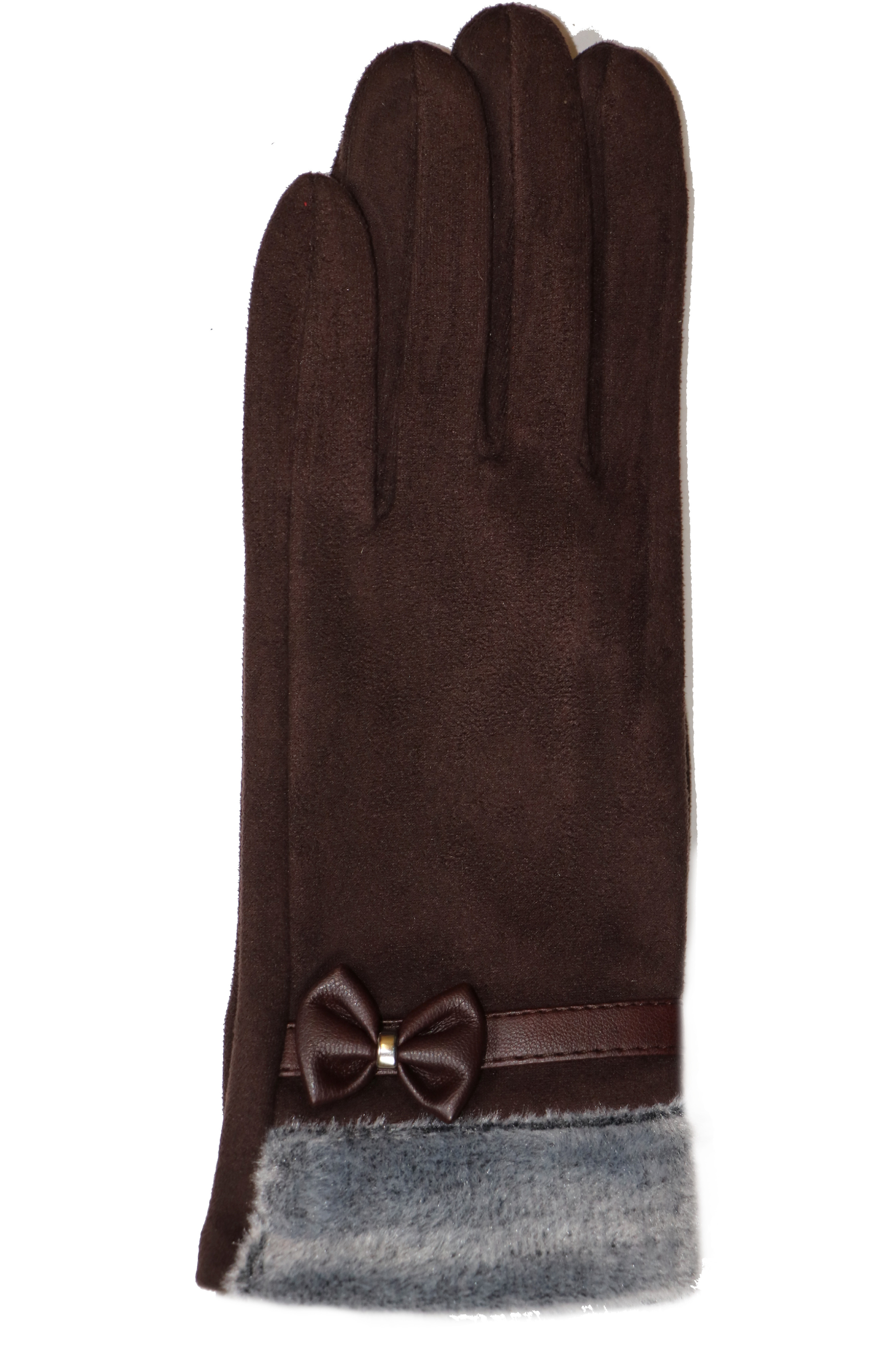 Dámské rukavice JPB003 Barva: hnědá, Velikost: XL
