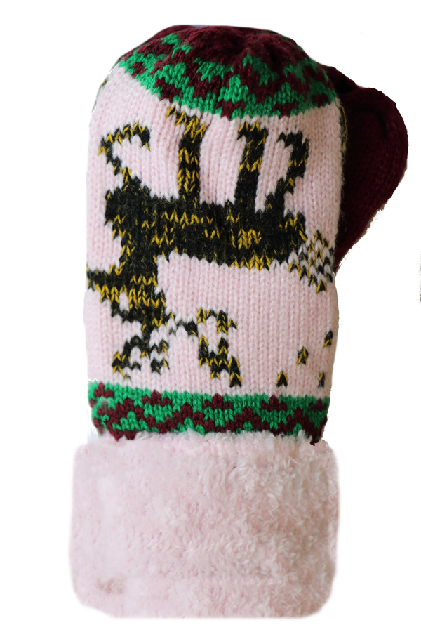 Dětské pletené palcové rukavice C025 Barva: varianta 4