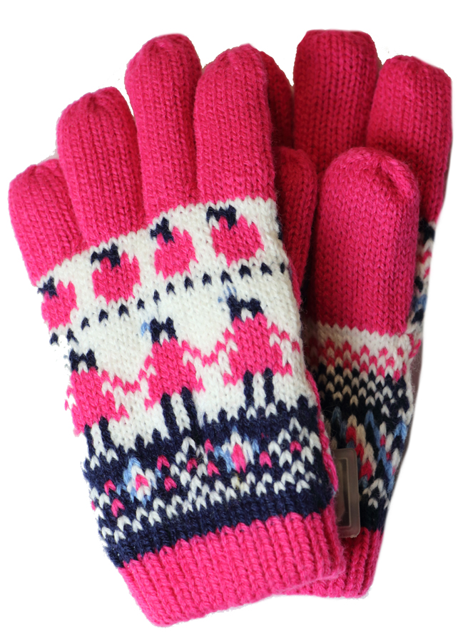 Dětské pletené prstové rukavice C030 Barva: varianta 3