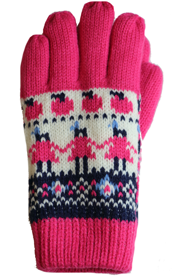 Dětské pletené prstové rukavice C031 Barva: varianta 5