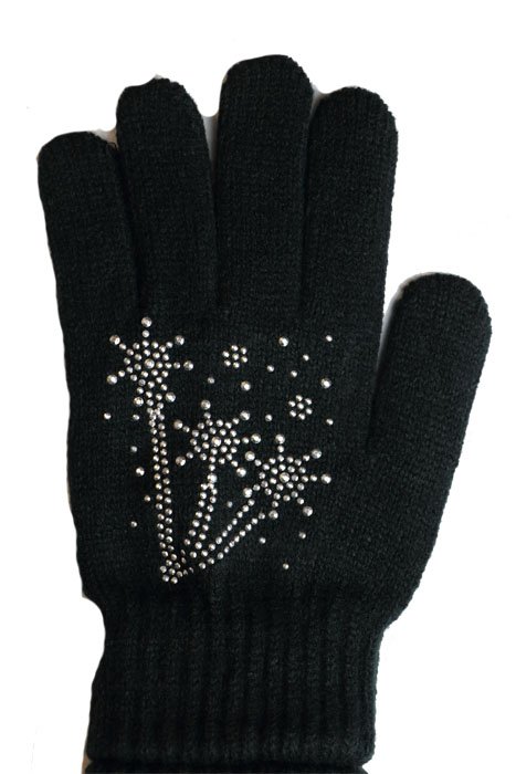 Dámské pletené rukavice MSB008 Barva: Černa