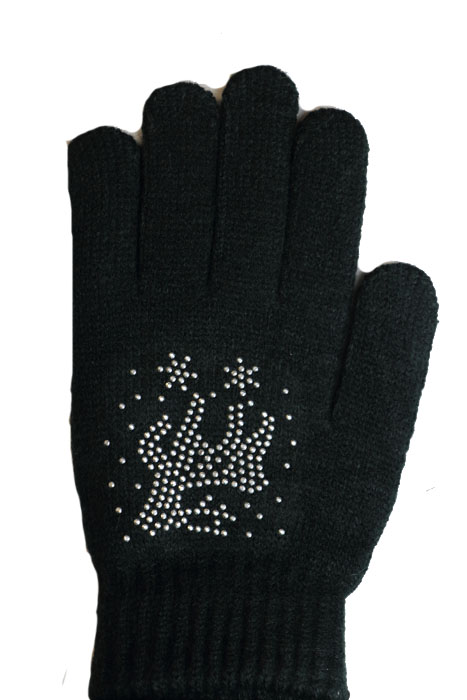 Dámské pletené rukavice MSB009 Barva: Černa