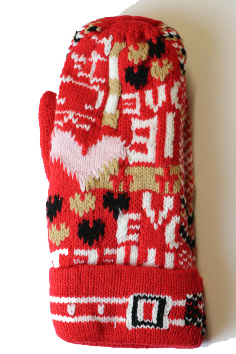 Dámské pletené palcové rukavice JKB067 Barva: varianta 4