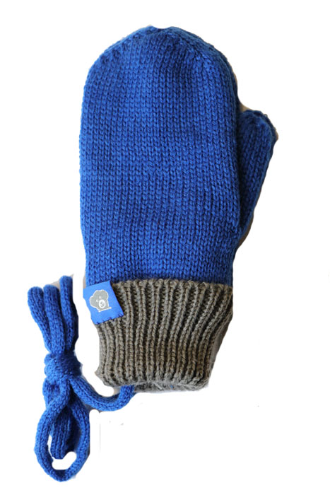 Dětské pletené palcové rukavice C01 Barva: Modrá