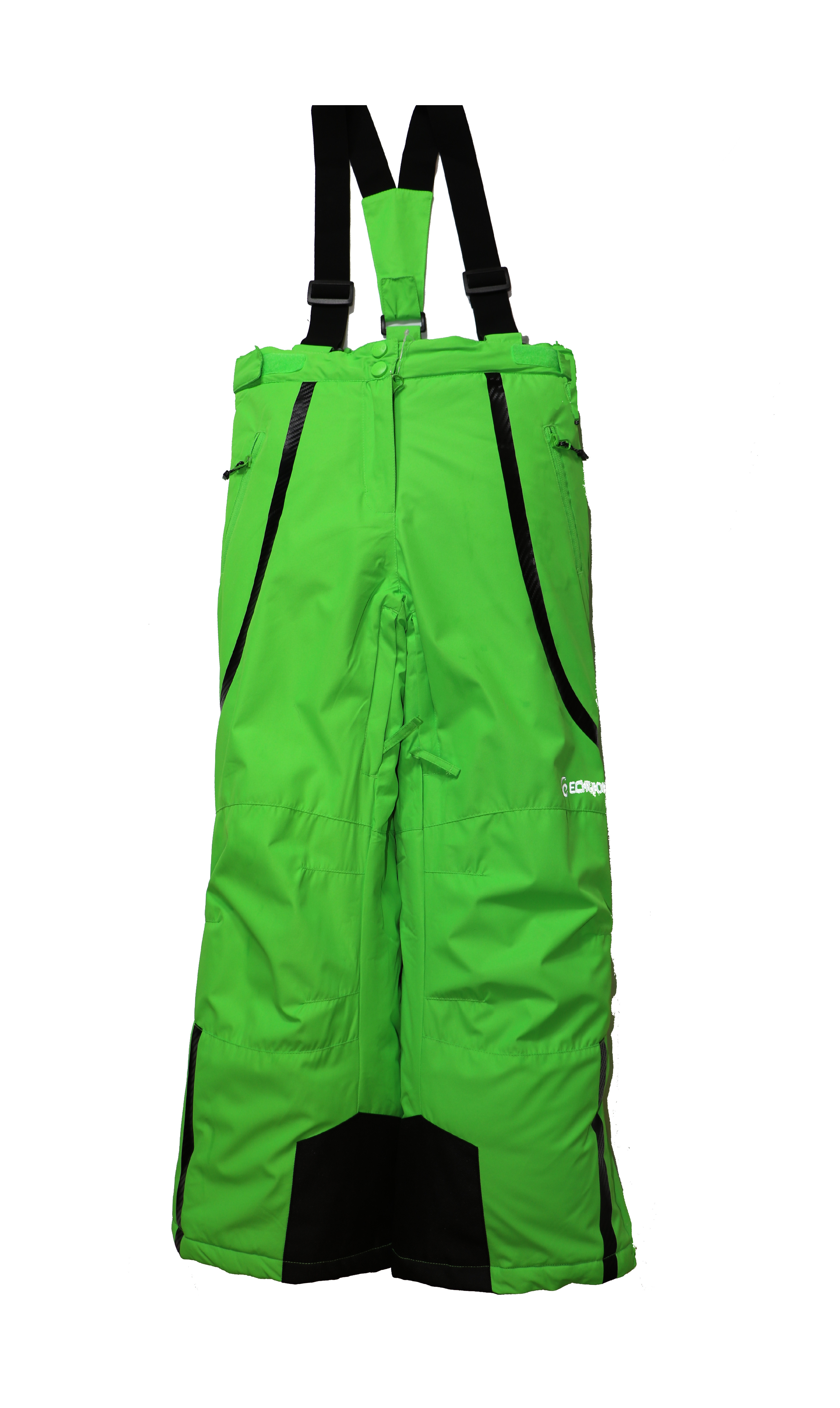 Dětské lyžařské kalhoty HB01-M1 zelená Barva: Zelená, Velikost: 128 - 134 cm
