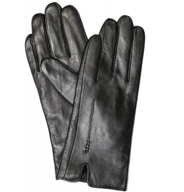 Dámské kožené rukavice B007 Barva: Černa, Velikost: XL