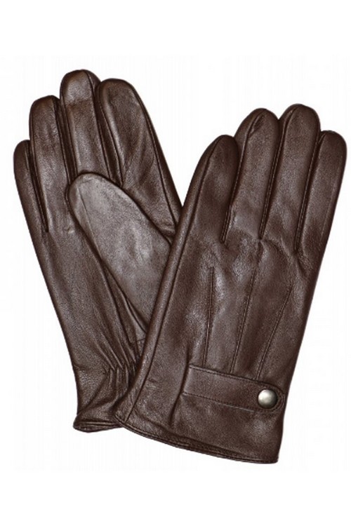 Pánské kožené rukavice A33 Barva: hnědá, Velikost: XL