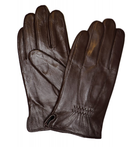 Pánské kožené rukavice A34 Barva: hnědá, Velikost: L