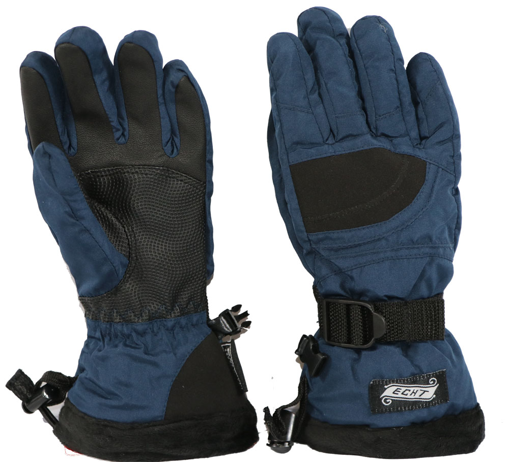 Dětské lyžařské rukavice C060 Barva: Modrá, Velikost: M