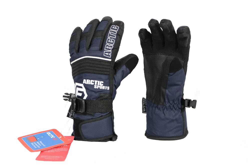 Dětské lyžařské rukavice C075 Barva: Tmavě modrá, Velikost: S