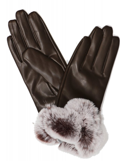 Dámské rukavice PSB005 Barva: hnědá, Velikost: XL
