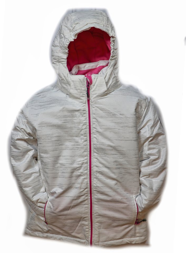 Dětská zimní bunda volného střihu HA04-M2 bílá vel. 134-164 cm Barva: Bílá, Velikost: 140 - 146 cm
