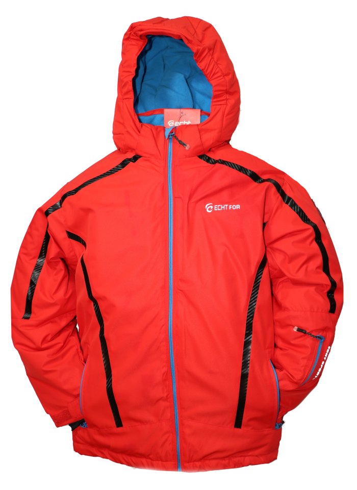 Dětská zimní bunda HA01-M2 červená vel. 134-164 cm Barva: Červená, Velikost: 140 - 146 cm