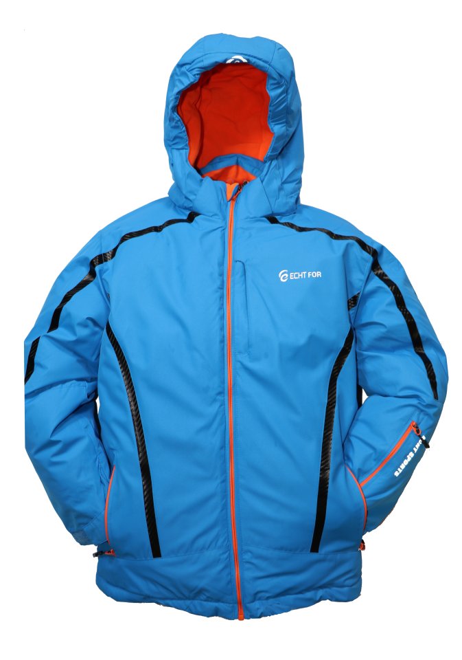 Dětská zimní bunda volného střihu HA01-M2 modrá vel. 134-140 cm Barva: Modrá, Velikost: 140 - 146 cm