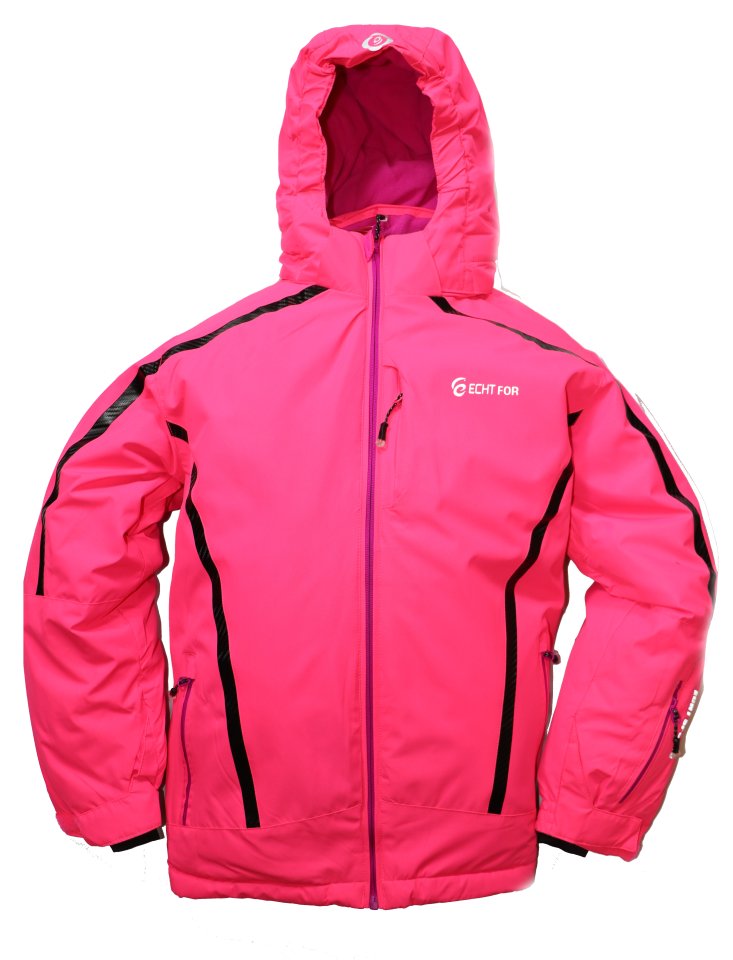 Dětská zimní bunda volného střihu HA01-M2 růžová vel. 134-164 cm Barva: Růžová, Velikost: 134 - 140 cm