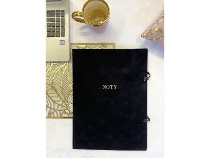 Desky na noty 304 x 220 mm, černý samet