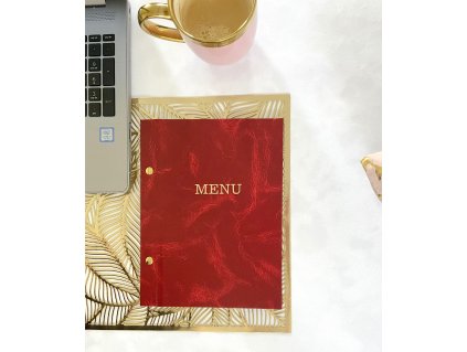 Desky na MENU, A5, červené