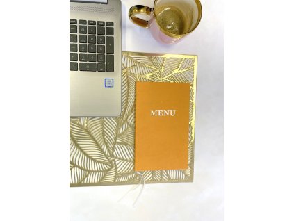 Desky na MENU, 12,5 x 20cm, žluté