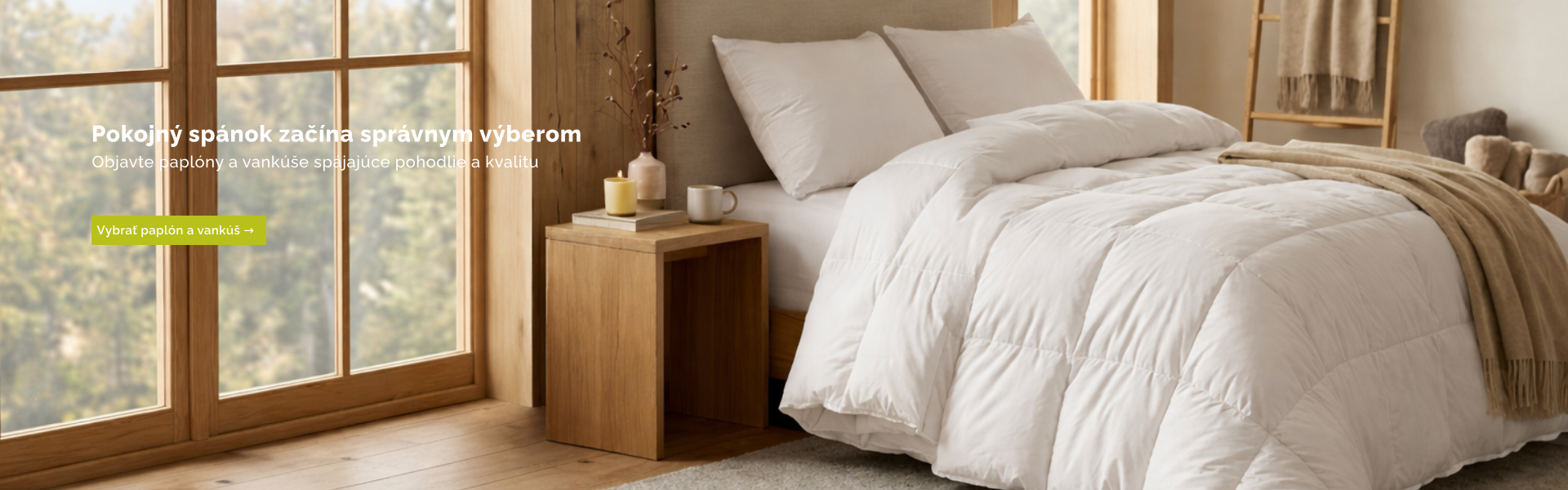 Pokojný spánok začína správnym výberom