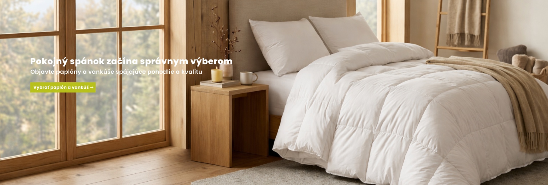 Pokojný spánok začína správnym výberom