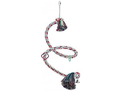 Šplhací bavlněná barevná spirála 225 cm NOBBY