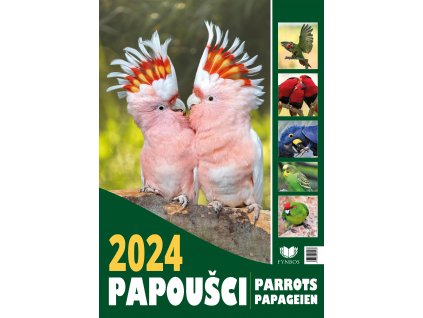 Nastenny kalendar Papousci 2024