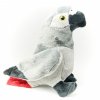 Plyšový papoušek ŽAKO šedý 18 cm