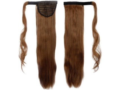 Príčeskový cop - hnědý 30#