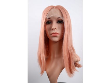 Carmen - lace front polodlouhá růžová paruka