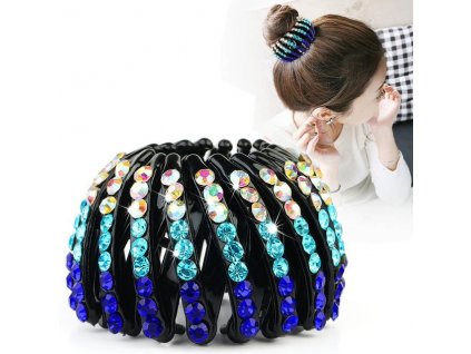 Korean Fashion Corlorful Crystal Rhinestone Hair Clip Bird s Nest Coiled Hairpin Horsetail Hair Clip Hair.jpg 640x640