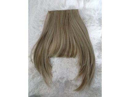 Příčesek ofina hustá - blond s melirem